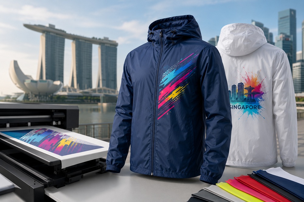 Singapore Windbreaker Printing: Making a Lightweight Jacket Work Harder